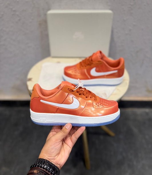 NIKE AIRFORCE FOAMPOSITE PRO METALLIC ORANGE 🧿