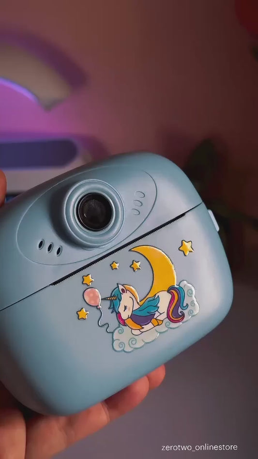 Kids Instant Print Camera – DIY Digital Camera with Thermal Printing | 1080P HD | Rechargeable | Educational Gift for Boys & Girls